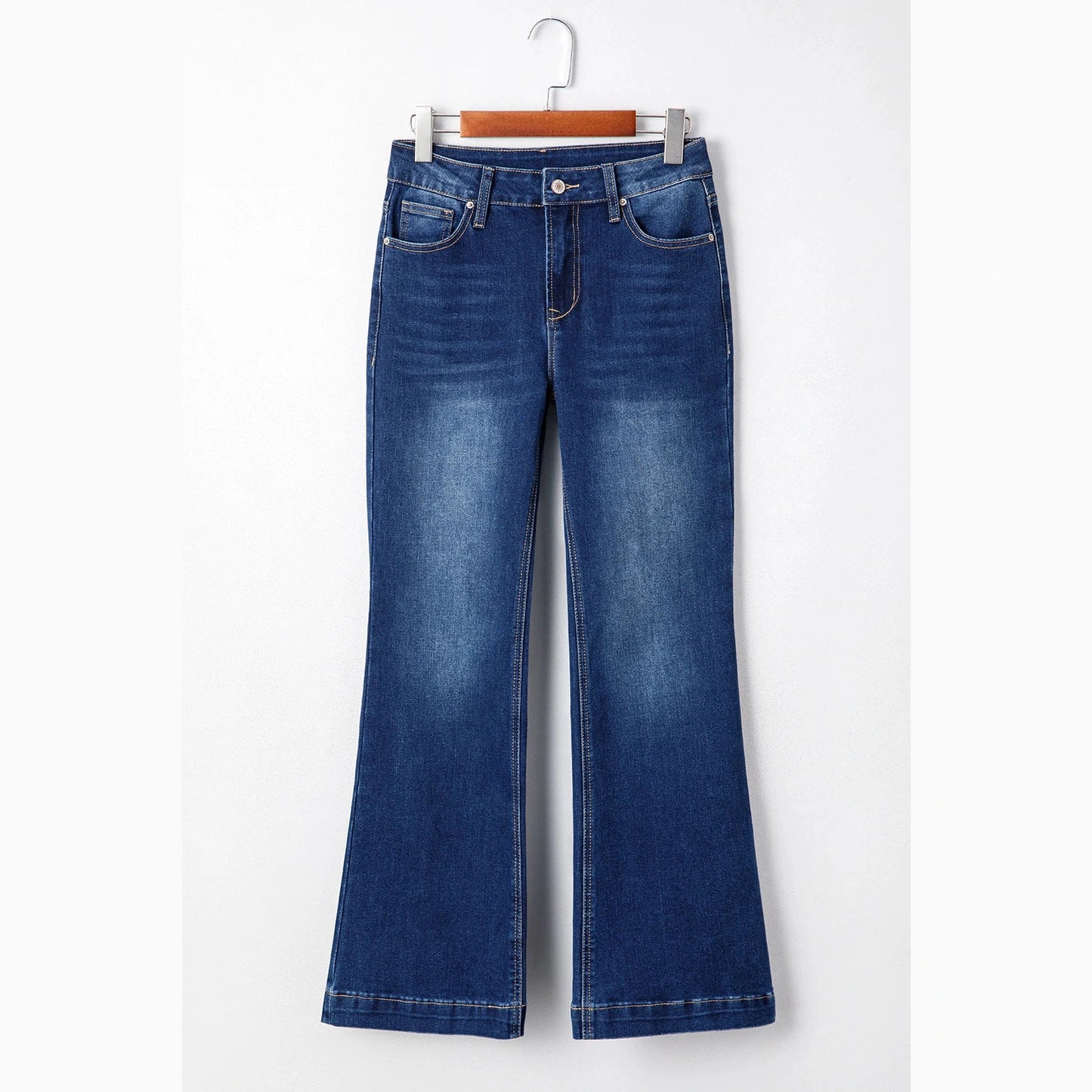 Lydie Western Stitch Patched Pocket Bootcut Jeans