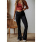 Marishka Black V Shape High Waist Flared Leggings