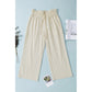 Minni Paperbag Waist Straight Leg Cropped Pants