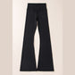 Marishka Black V Shape High Waist Flared Leggings
