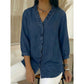 Makenna Midnight Ruffle Button Up Blouse
