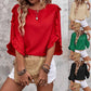 Manda Three-quarter Butterfly Sleeve Top - 5 Colors