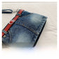 Mandisa Dark Blue Denim Skirt Shoulder Bag
