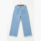 Marinda Acid Washed High Rise Cropped Wide Leg Jeans