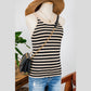 SALE!!!  Marissa Black Stripe Crew Neck Slim Fit Sweater