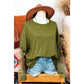 REDUCED!!!  Marloe Green Faux Two Piece Floral Long Sleeve Patchwork Tee  REDUCED!!!