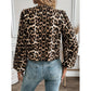 Marsena Chic Animal‑Print Tie Blouse