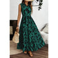Maven Green Sleeveless Waist Cinching Dress