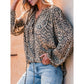 Mavi Animal Print Statement Blouse