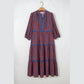 RTS 3/4 Puff Sleeve Tiered Loose Floral Dress