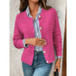 Maxie Pink Textured Knit Button Front Cardigan