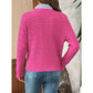 Maxie Pink Textured Knit Button Front Cardigan