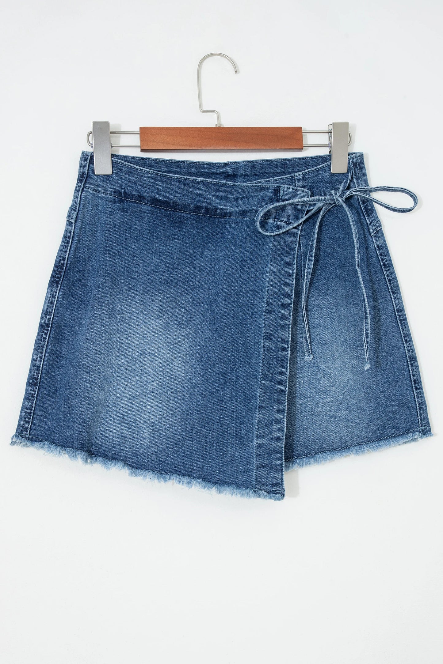 Melinda Wrapped Tied Waist Denim Skort