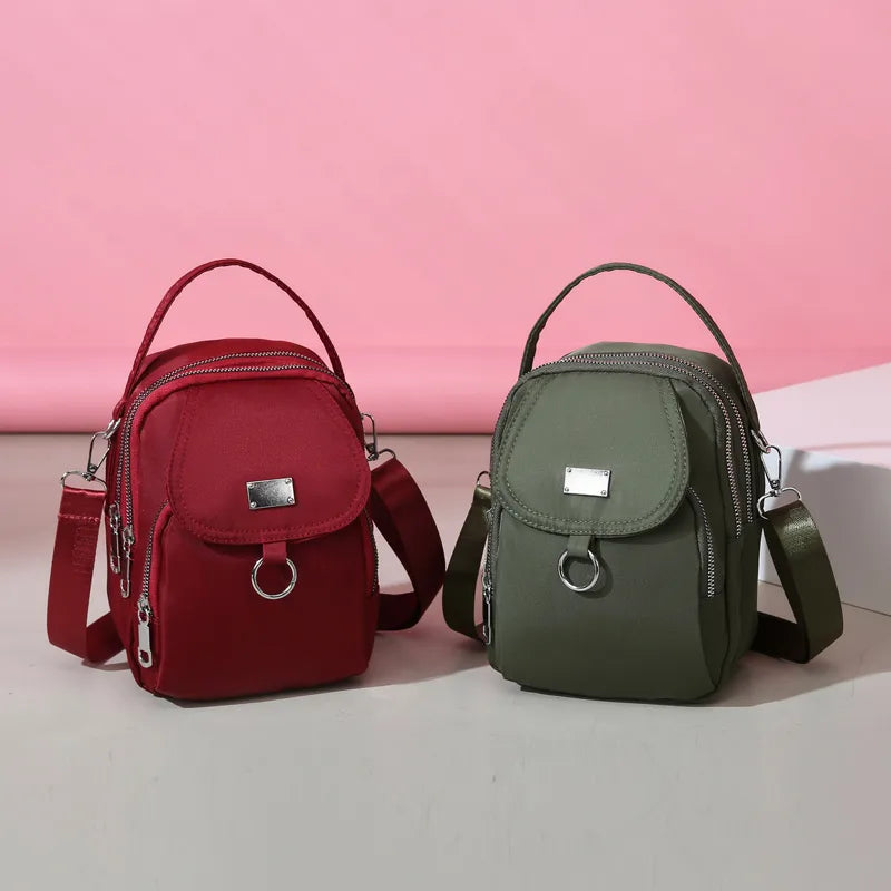 Multi-Zip Crossbody Bag - 6 Colors