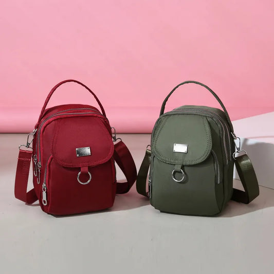 Multi-Zip Crossbody Bag - 6 Colors