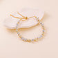 Golden Silver Mixed Lariat Bracelet
