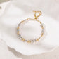 Golden Silver Mixed Lariat Bracelet