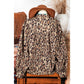 REDUCED!!!  Monika French Beige Oversized Leopard Print Balloon Sleeve Casual Shirt  REDUCED!!!