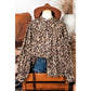 REDUCED!!!  Monika French Beige Oversized Leopard Print Balloon Sleeve Casual Shirt  REDUCED!!!