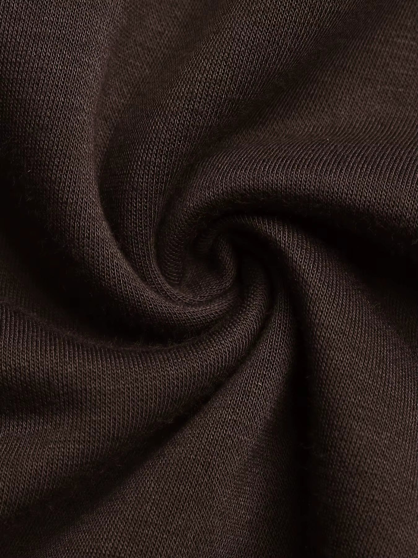 Mya Chocolate Button‑Front Hoodie Layered Look