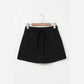 Mya Black French Terry Drawstring Mini Skort with Pockets