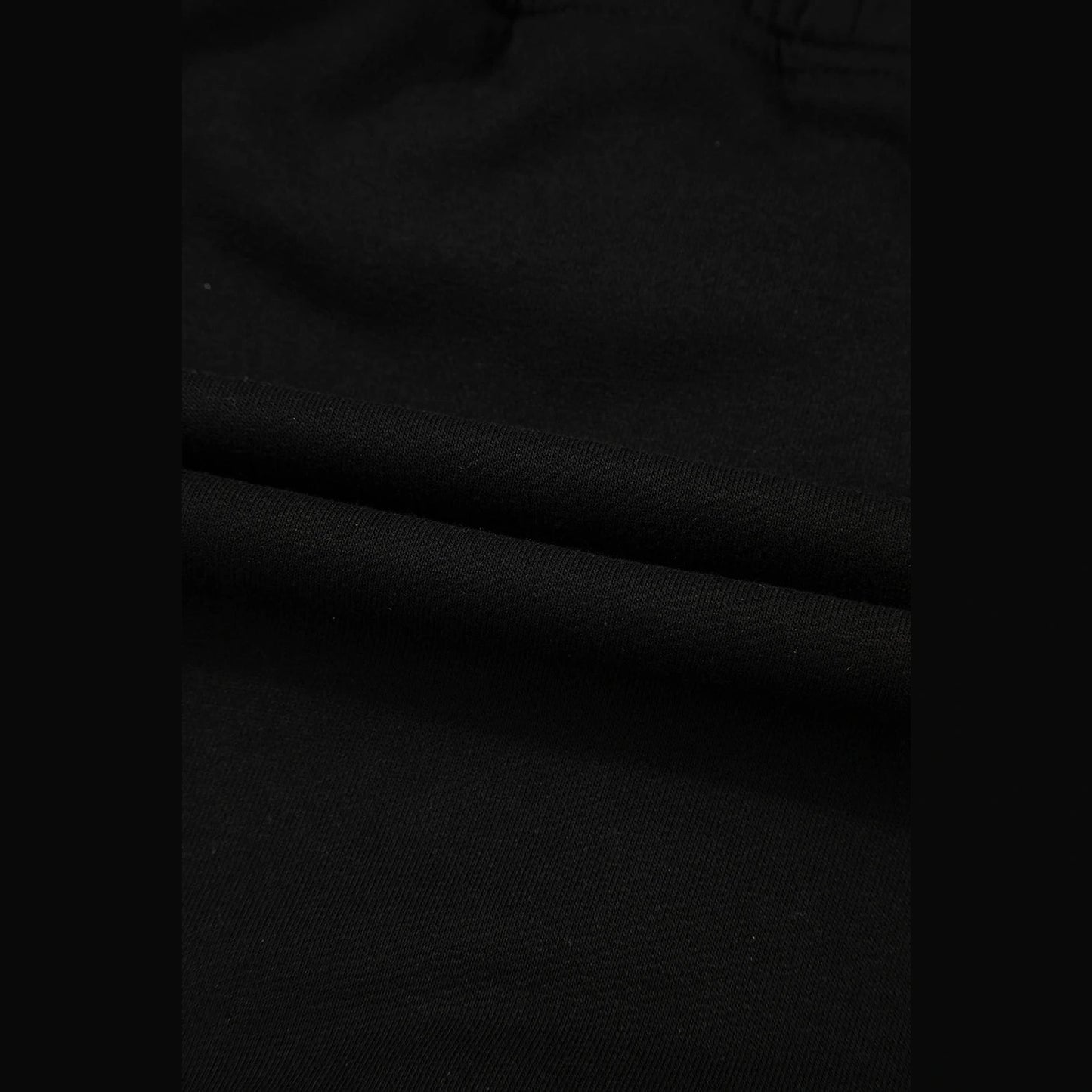 Mya Black French Terry Drawstring Mini Skort with Pockets