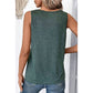 Myriam Mist Green V Neck Ruched Tank Top