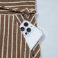 Nan Stripe Patchwork Design Wide Leg Casual Pants