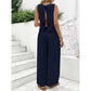 Suzy Navy Back‑Tie Scallop Set