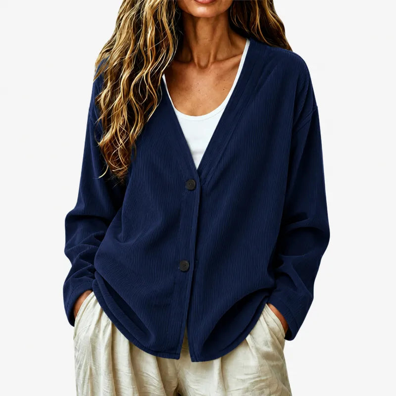Selbie Relaxed Ribbed Knit Cardigan - 8 Colors