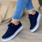 Suede Style Sneakers with Perforated Trim - 4 Colors