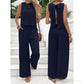 Suzy Navy Back‑Tie Scallop Set