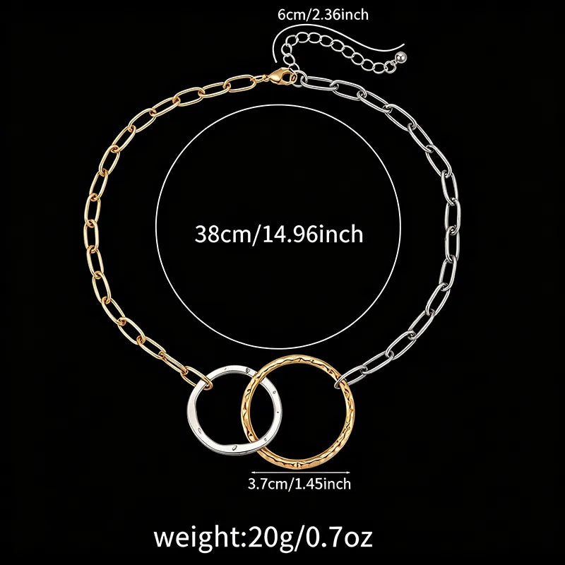 Double Circle Necklace