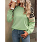Nellie Grass Green Safari Accent Sweatshirt
