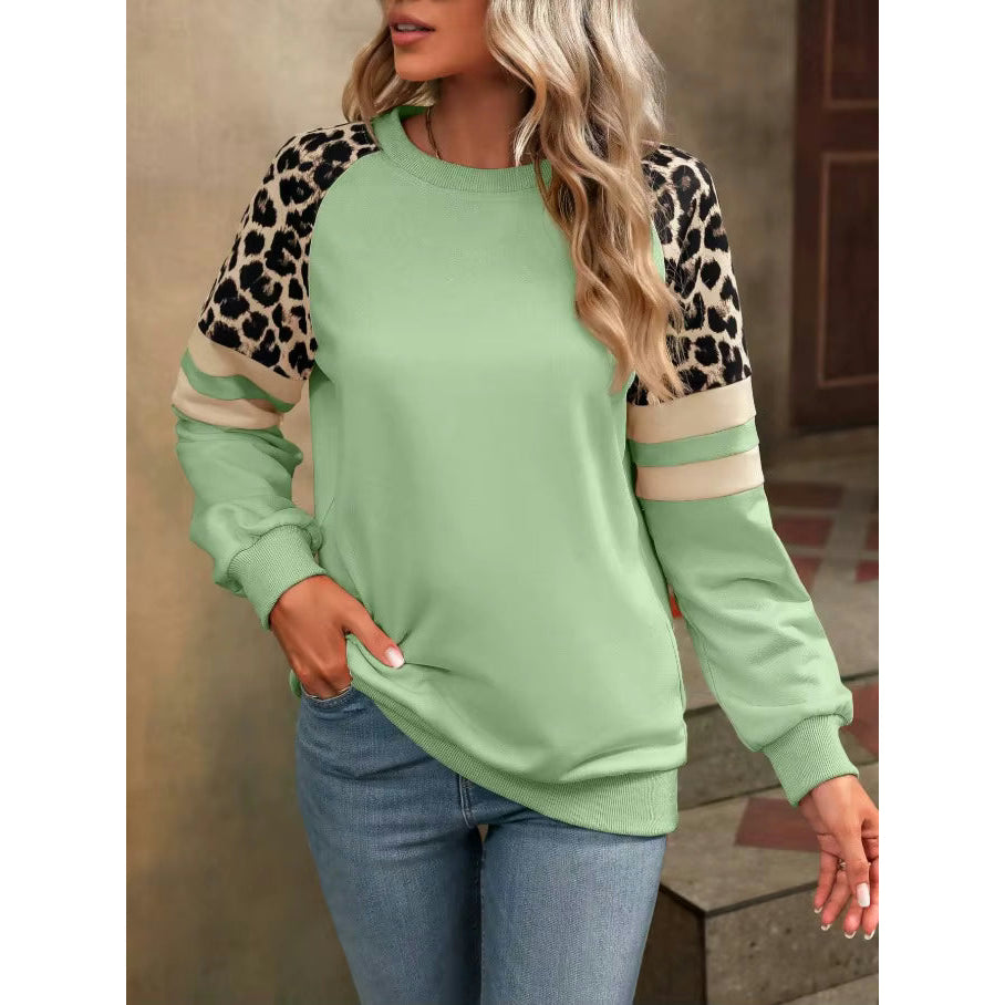 Nellie Grass Green Safari Accent Sweatshirt