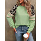 Nellie Grass Green Safari Accent Sweatshirt