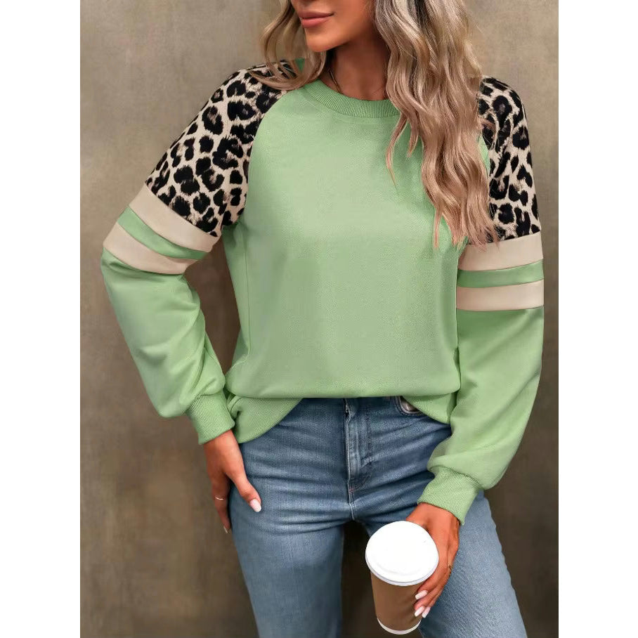 Nellie Grass Green Safari Accent Sweatshirt