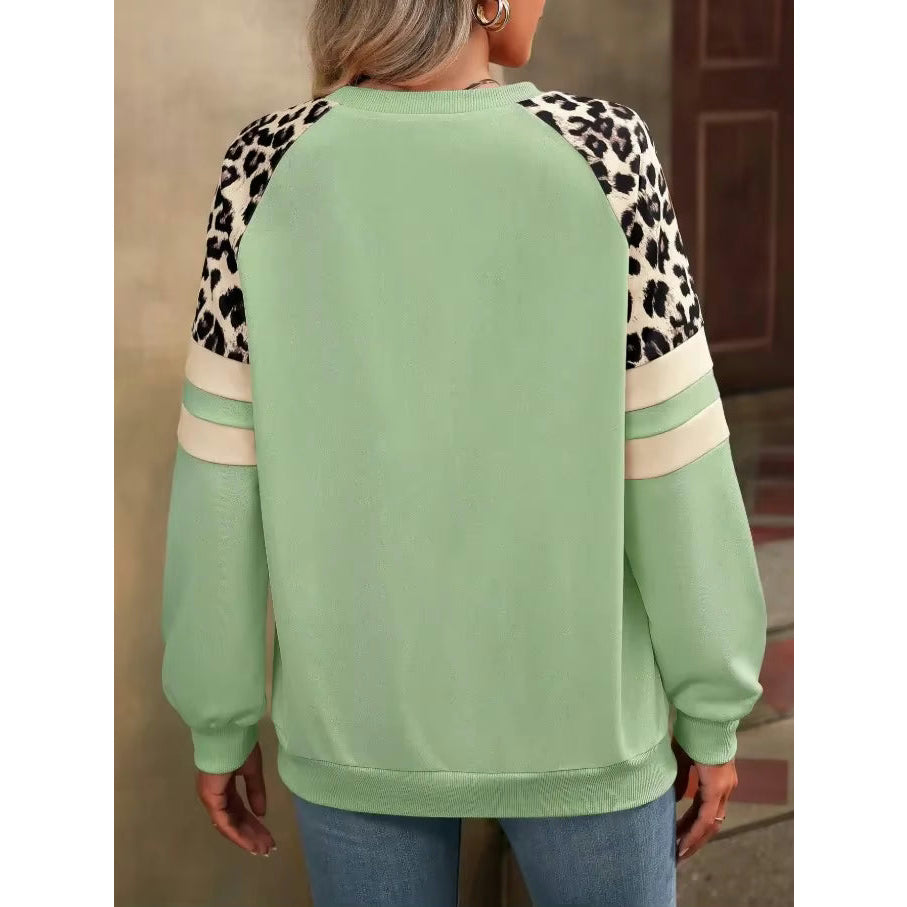 Nellie Grass Green Safari Accent Sweatshirt