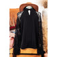 REDUCED!!!  Nessa Black Keyhole Neckline Floral Lace Raglan Sleeve Blouse  REDUCED!!!