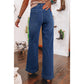 Nicolina Wide Leg Pocketed High Waist Jeans