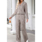 RTS!!!  Nicola White Leopard Print Long Sleeve and Pants Pajamas Set   RTS!!!
