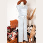 Nicole Sail Blue Casual Wide Leg 2pcs Pants Set
