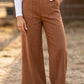 Nicolette Curry Scalloped Edge Pocket Full-Length Pant