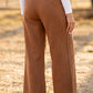 Nicolette Curry Scalloped Edge Pocket Full-Length Pant