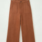 Nicolette Curry Scalloped Edge Pocket Full-Length Pant