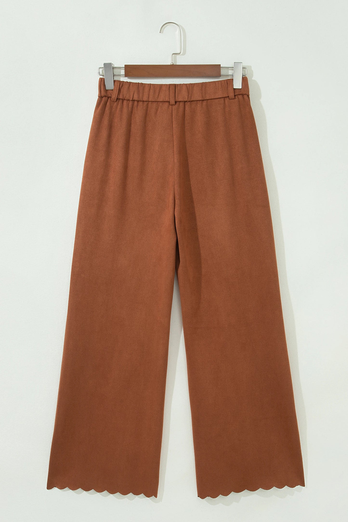 Nicolette Curry Scalloped Edge Pocket Full-Length Pant