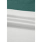 Nissa Green Color Block Plain Ribbed Knit Baggy Sweater
