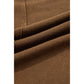 SALE!!!  Noemi Coffee Exposed Seam Ribbed Long Sleeve Top
