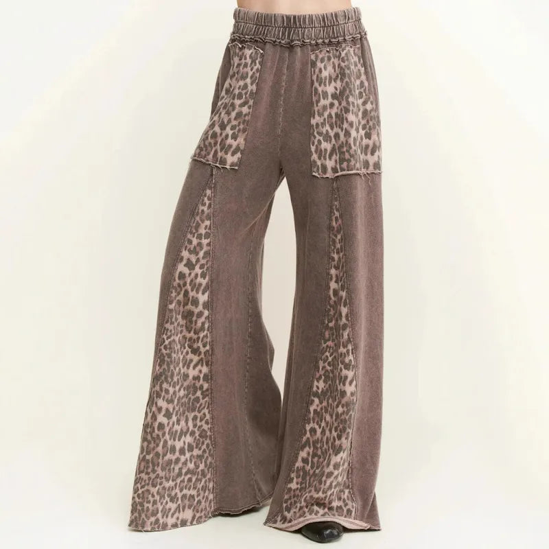 Norrell Leopard Patch Pants