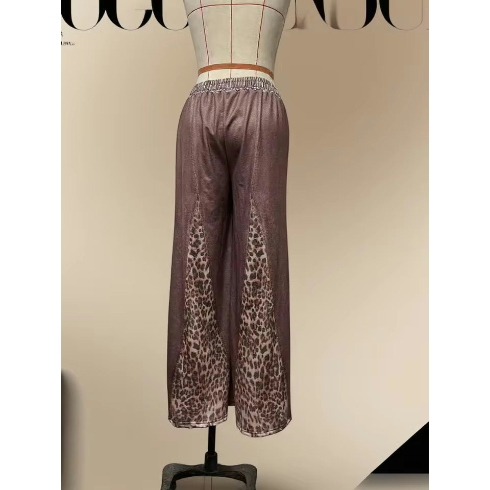 Norrell Leopard Patch Pants